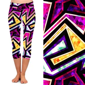 24/7 Capri Leggings – Amazing Aztec