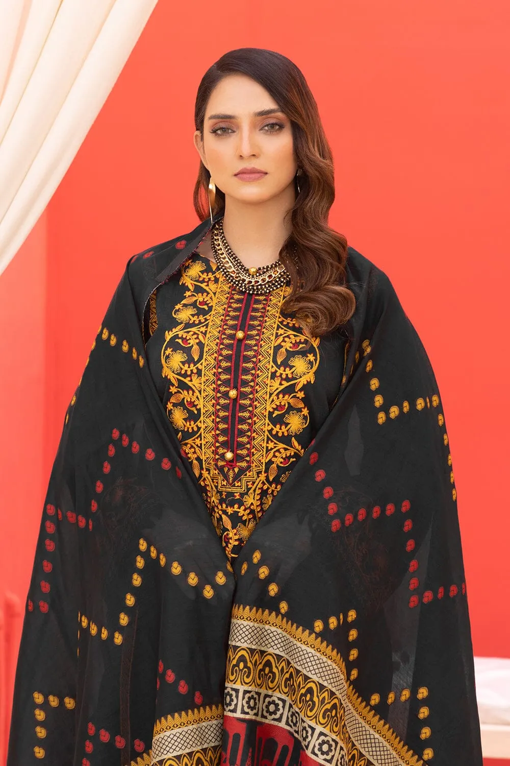 3PC Unstitched Embroidered Khaddar Suit SUIT KKE-2272