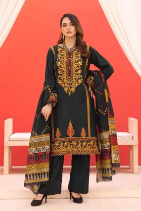 3PC Unstitched Embroidered Khaddar Suit SUIT KKE-2272