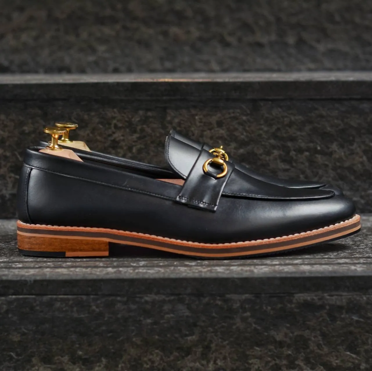 702 Horsebit Loafer MattBlack - Wooden Soles