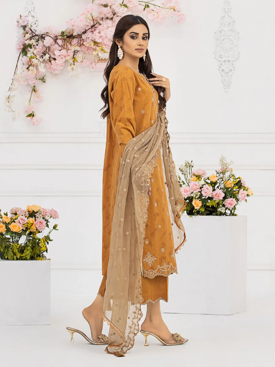 ACE Galleria Bahaar Festive Embroidered Dobby 3Pc Suit A-WU3P23-22771