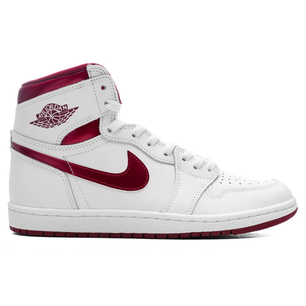 Air Jordan 1 High Retro '85 'Metallic Burgundy' - White/Team Red/White