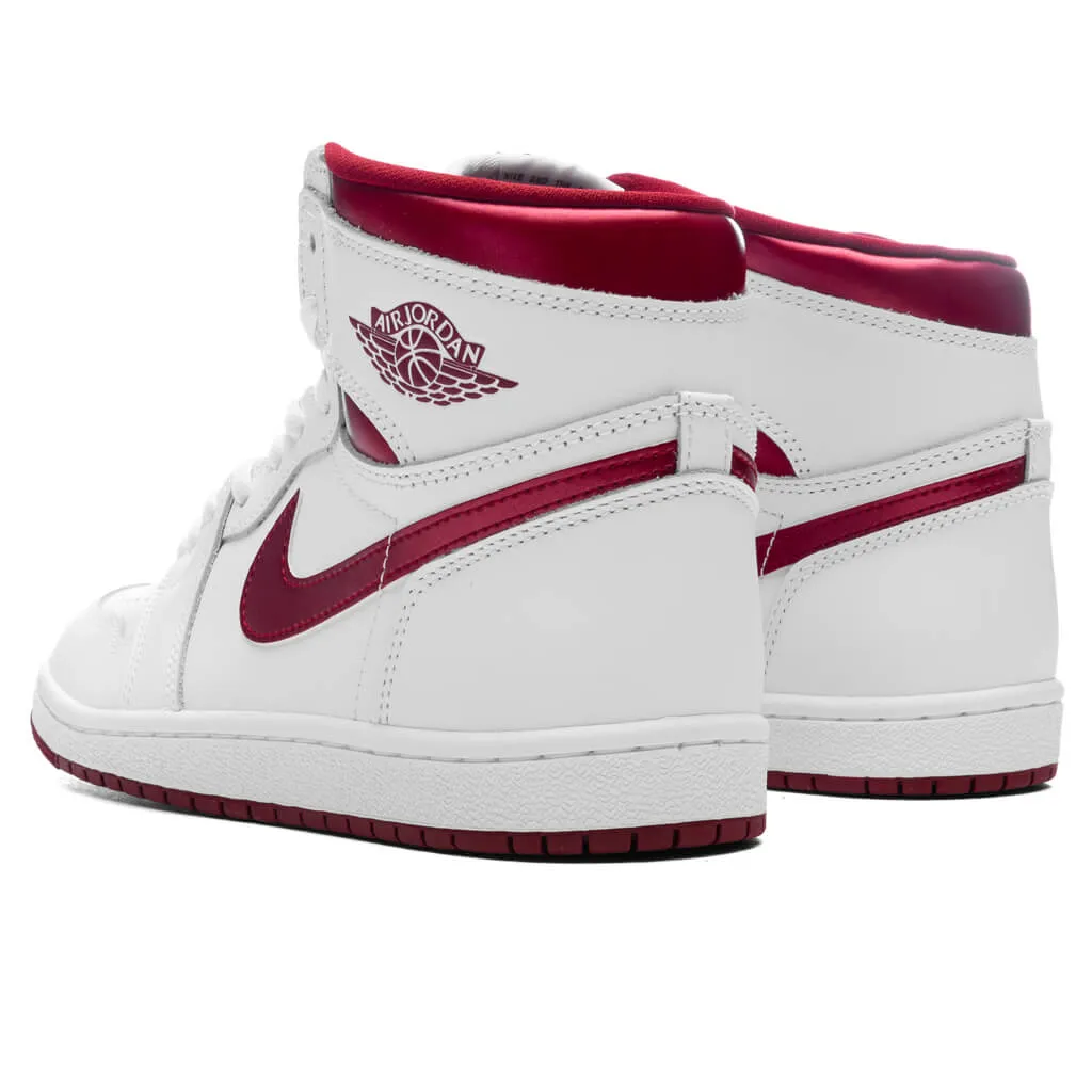 Air Jordan 1 High Retro '85 'Metallic Burgundy' - White/Team Red/White