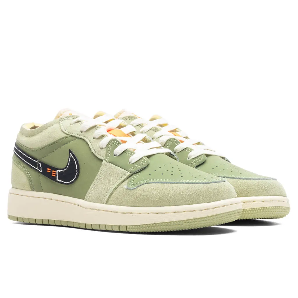 Air Jordan 1 Low (GS) - Sky J Light Olive/Black/Celadon