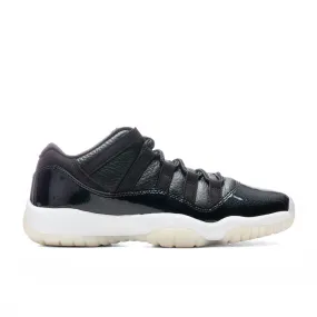 Air Jordan 11 Retro Low (GS) '72-10' - Black/Gym Red/White