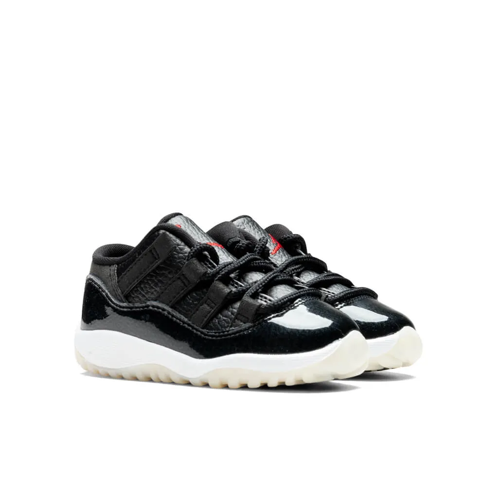 Air Jordan 11 Retro Low (TD) '72-10' - Black/Gym Red/White