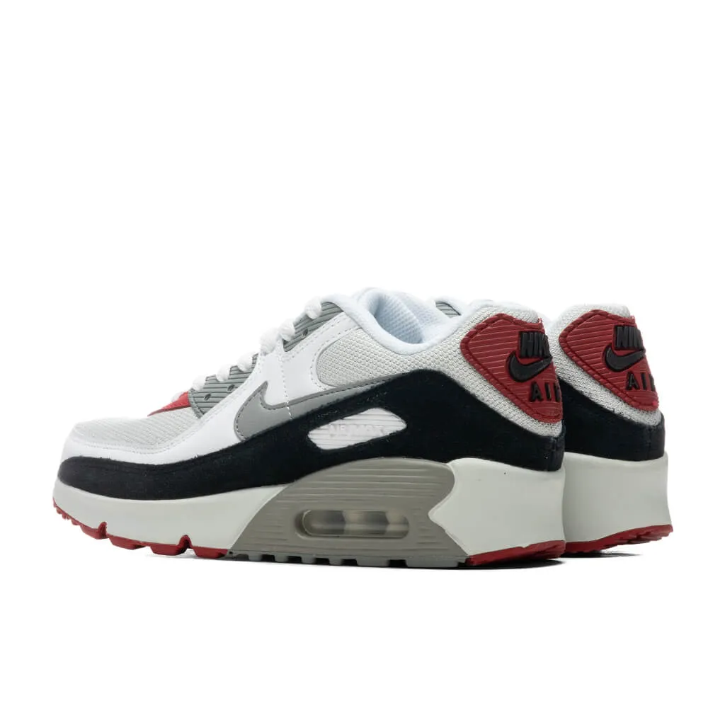 Air Max 90 LTR (GS) - Photon Dust/Particle Grey/Varsity Red