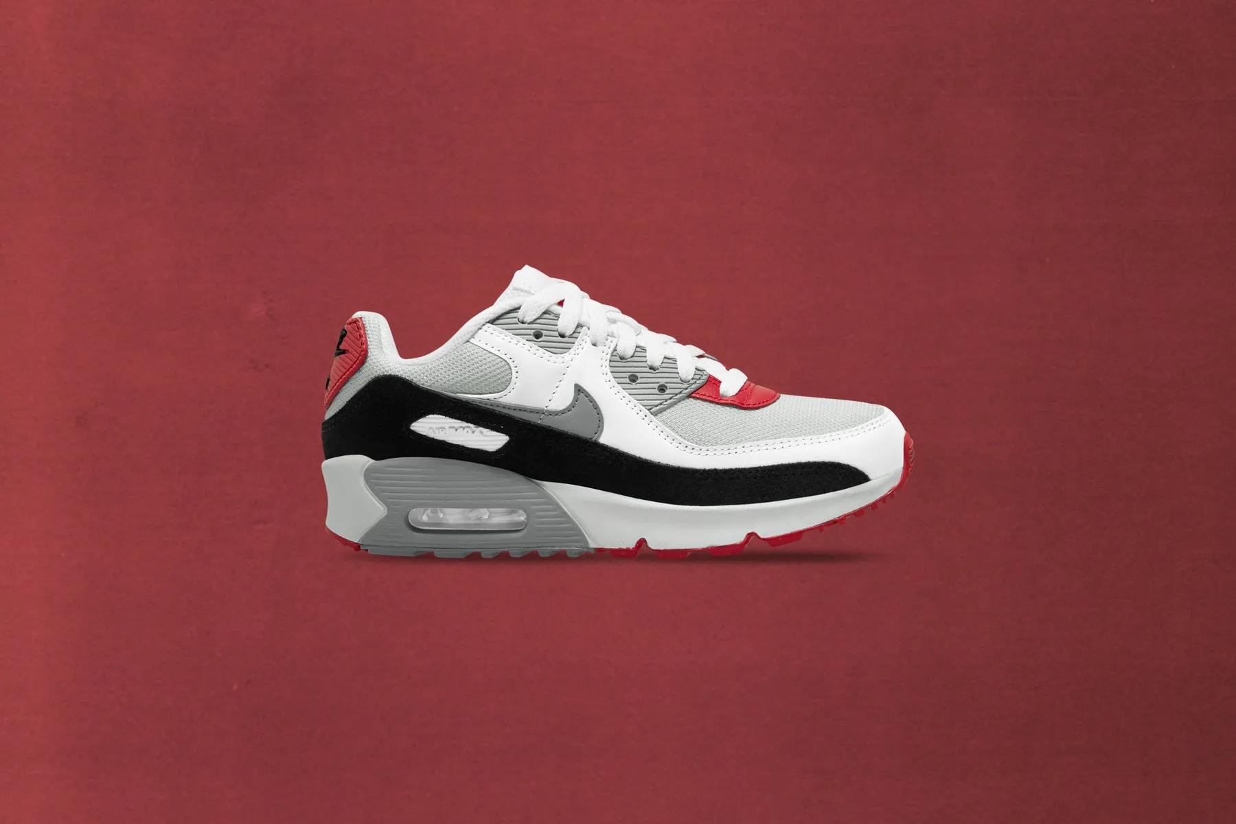 Air Max 90 LTR (GS) - Photon Dust/Particle Grey/Varsity Red