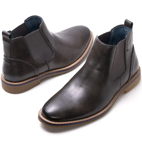 Alpine Swiss Mens Owen Chelsea Boots Pull Up Ankle Boots