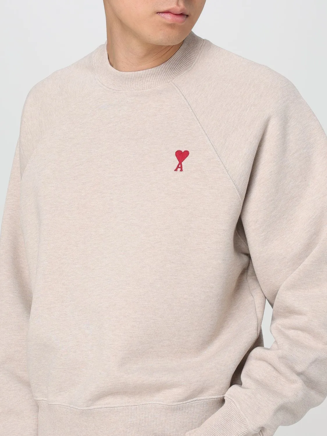 AMI PARIS  |Crew Neck Unisex Long Sleeves Cotton Logo Designers