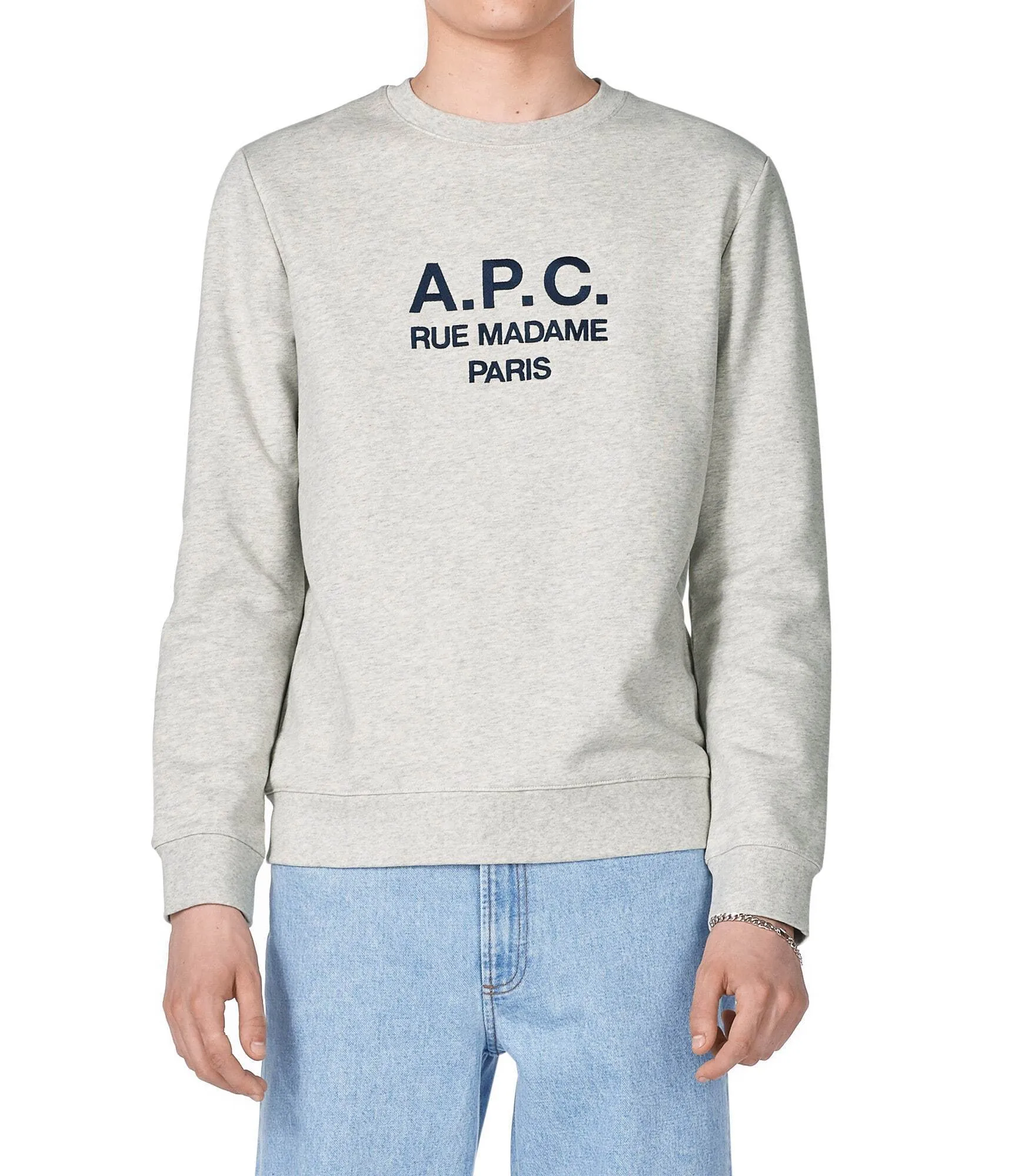 A.P.C.  |Crew Neck Long Sleeves Plain Logo Designers Sweatshirts