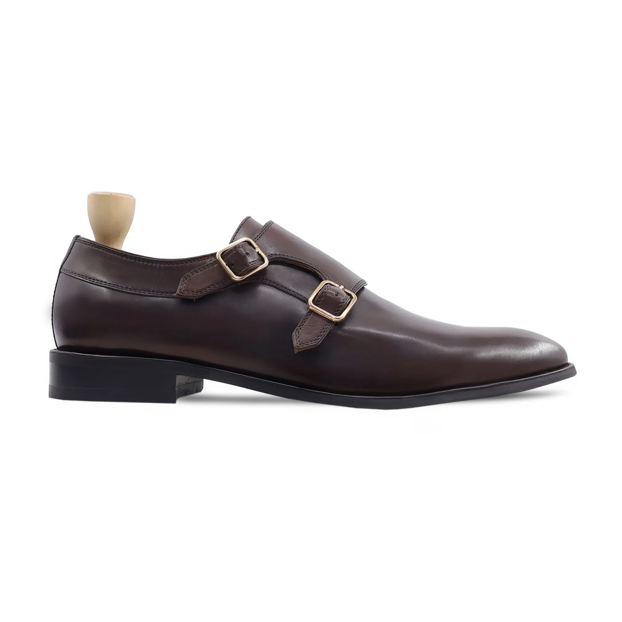 ARTISTA - DARK BROWN DOUBLE MONKSTRAP