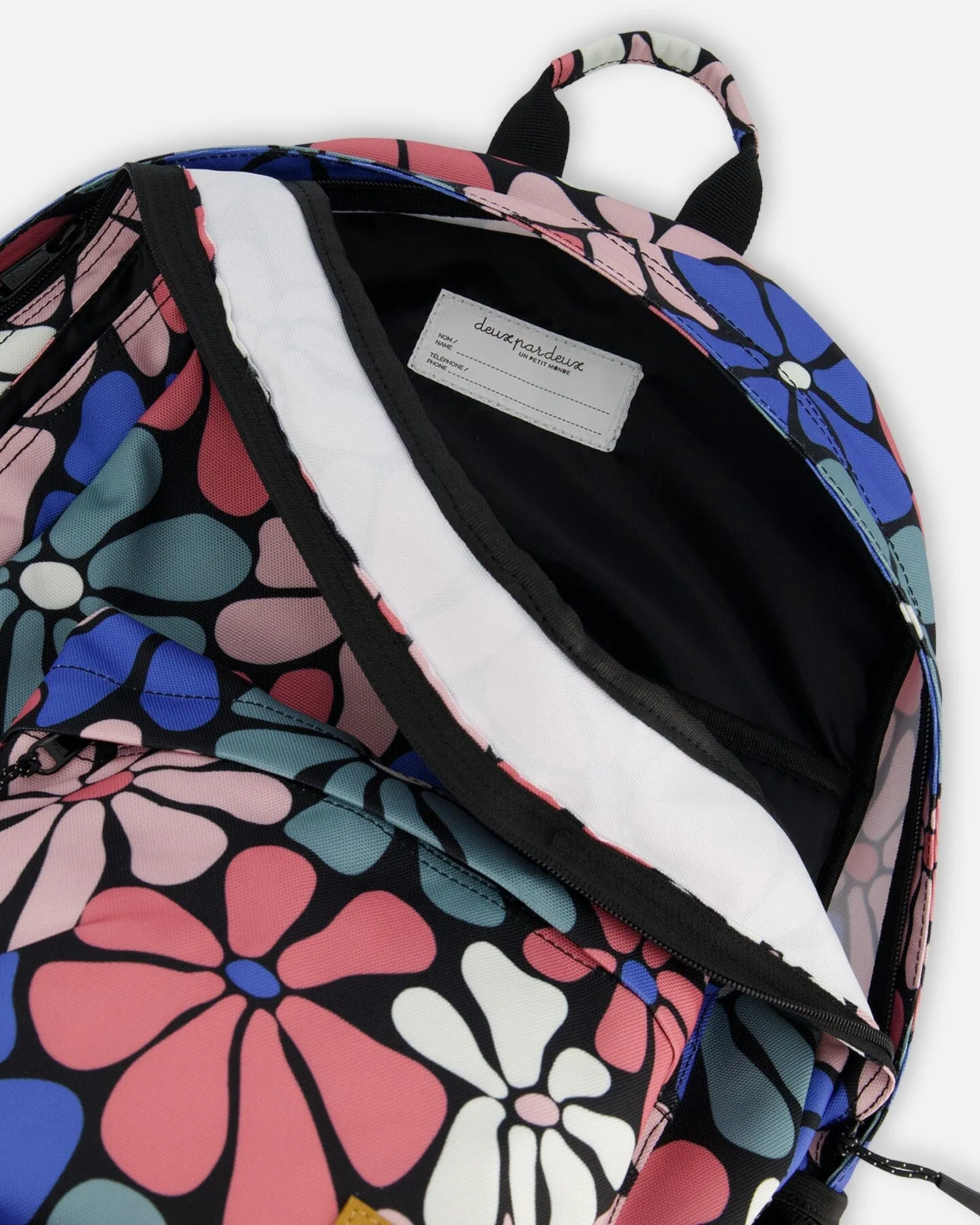 Backpack Printed Retro Flowers