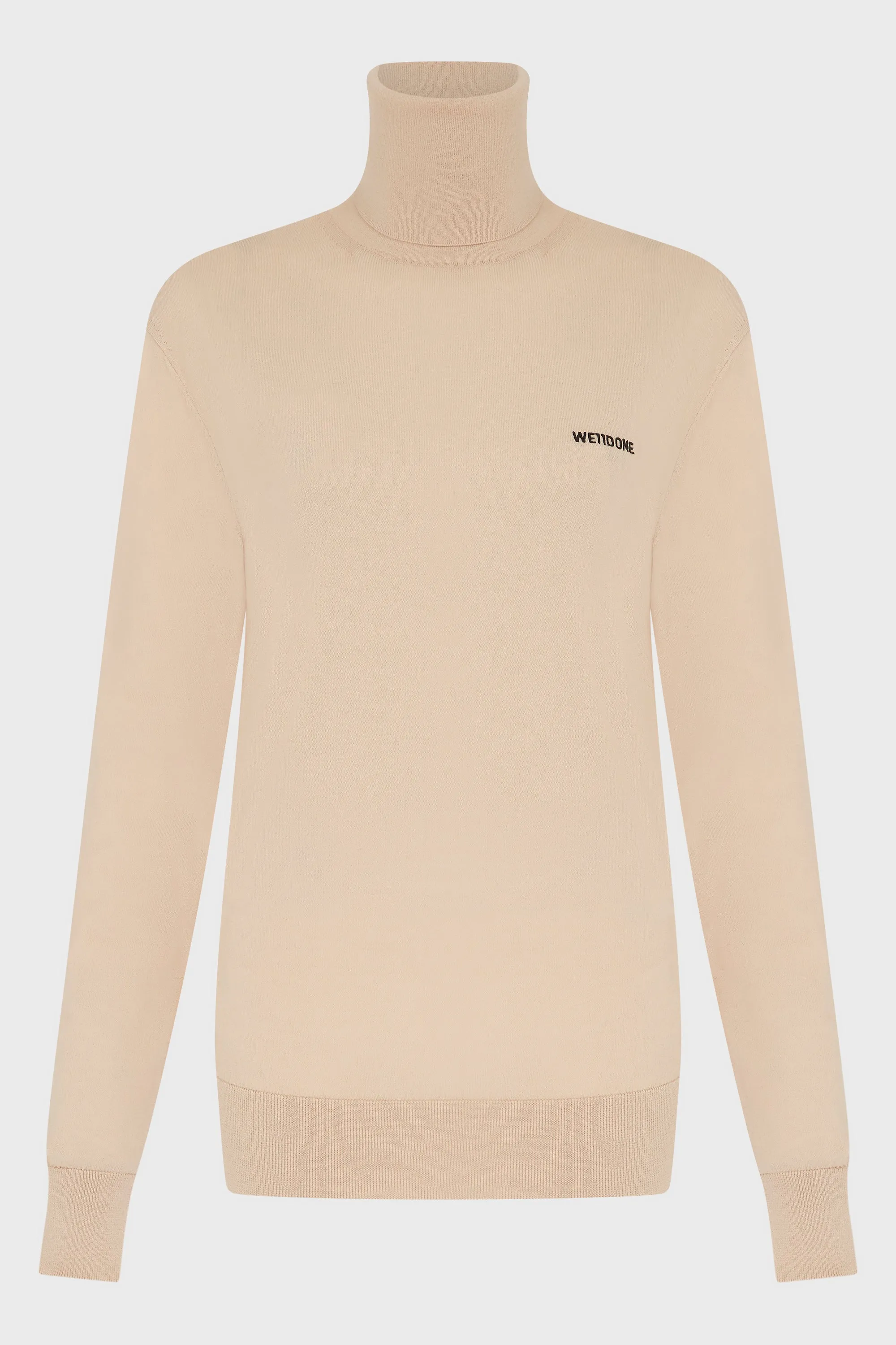 BEIGE EXTRA FINE TURTLENECK SWEATER