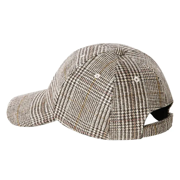 Bonpoint Woman Stirling Hat Chocolate Brown Plaid