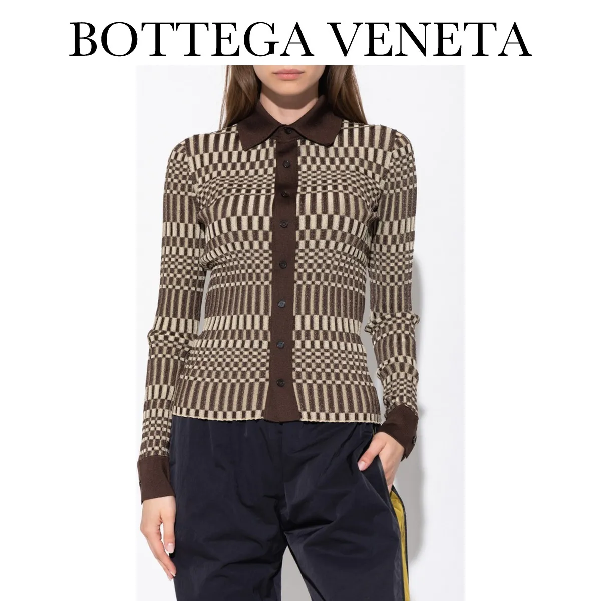 BOTTEGA VENETA  |Casual Style Silk Long Sleeves Elegant Style Outlet