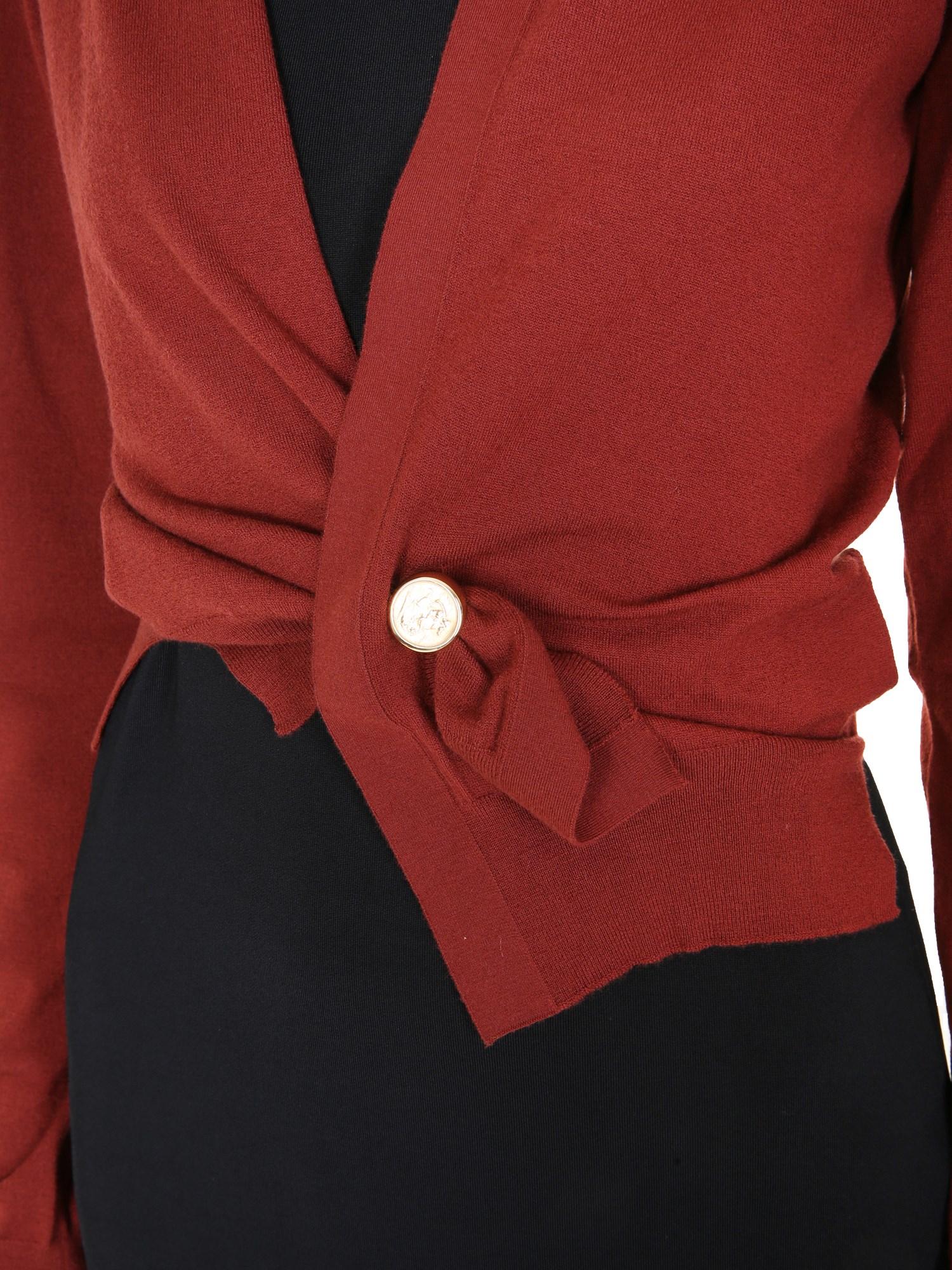 BOTTEGA VENETA    V-NECK CASHMERE CARDIGAN WITH RING