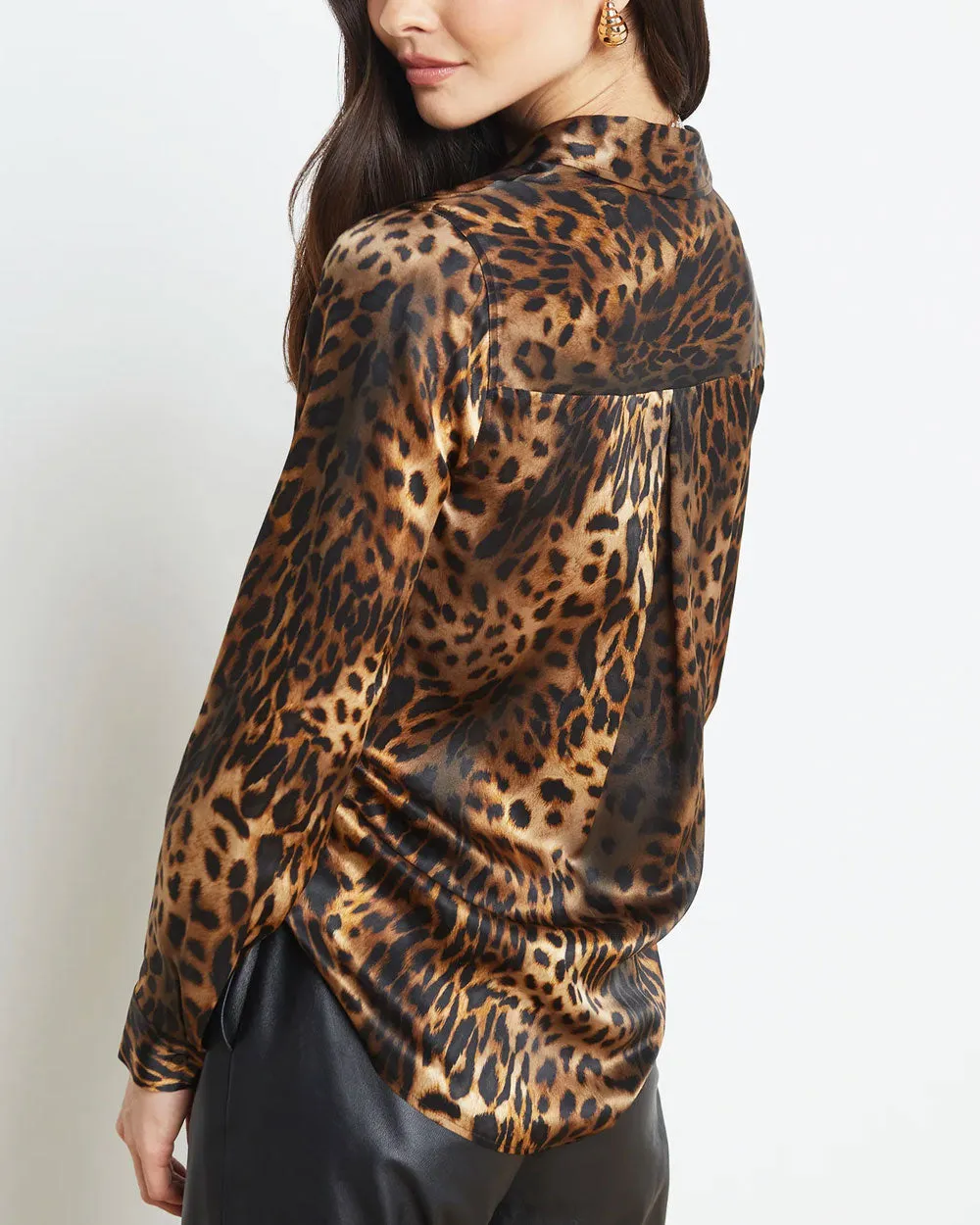 Brown Multi Tyler Leopard Blouse