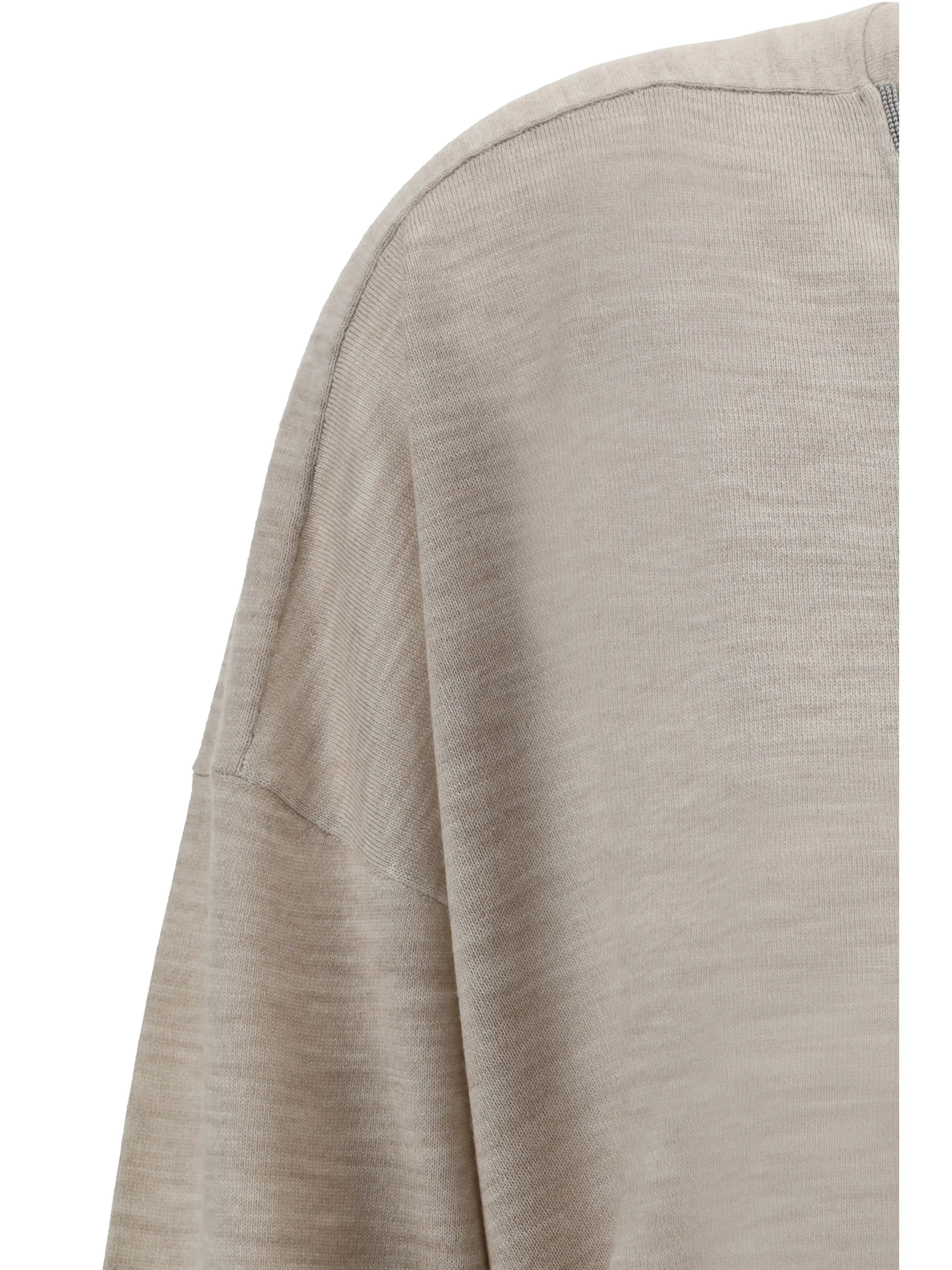 BRUNELLO CUCINELLI  |Rib V-Neck Long Sleeves Cotton V-neck & Crew neck