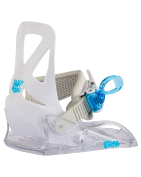 Burton Kids' Grom Disc Snowboard Bindings - White