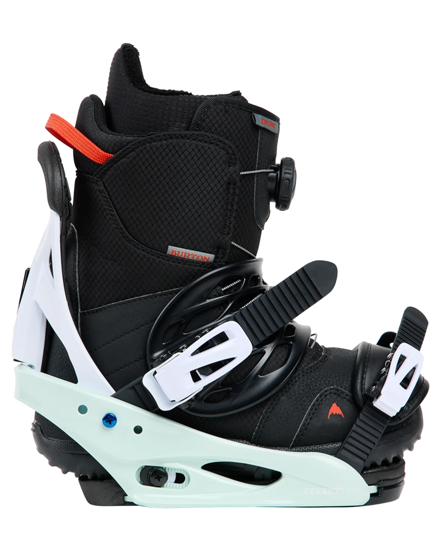 Burton Kids' Smalls Re:Flex Snowboard Bindings - Neo-Mint/White - 2024