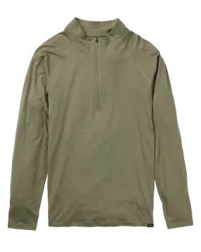 Burton Men's Phayse Merino Quarter Zip Fleece - Forest Moss