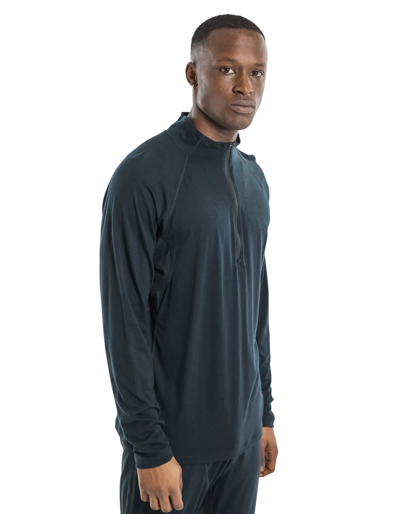 Burton Men's Phayse Merino Quarter Zip Fleece - True Black