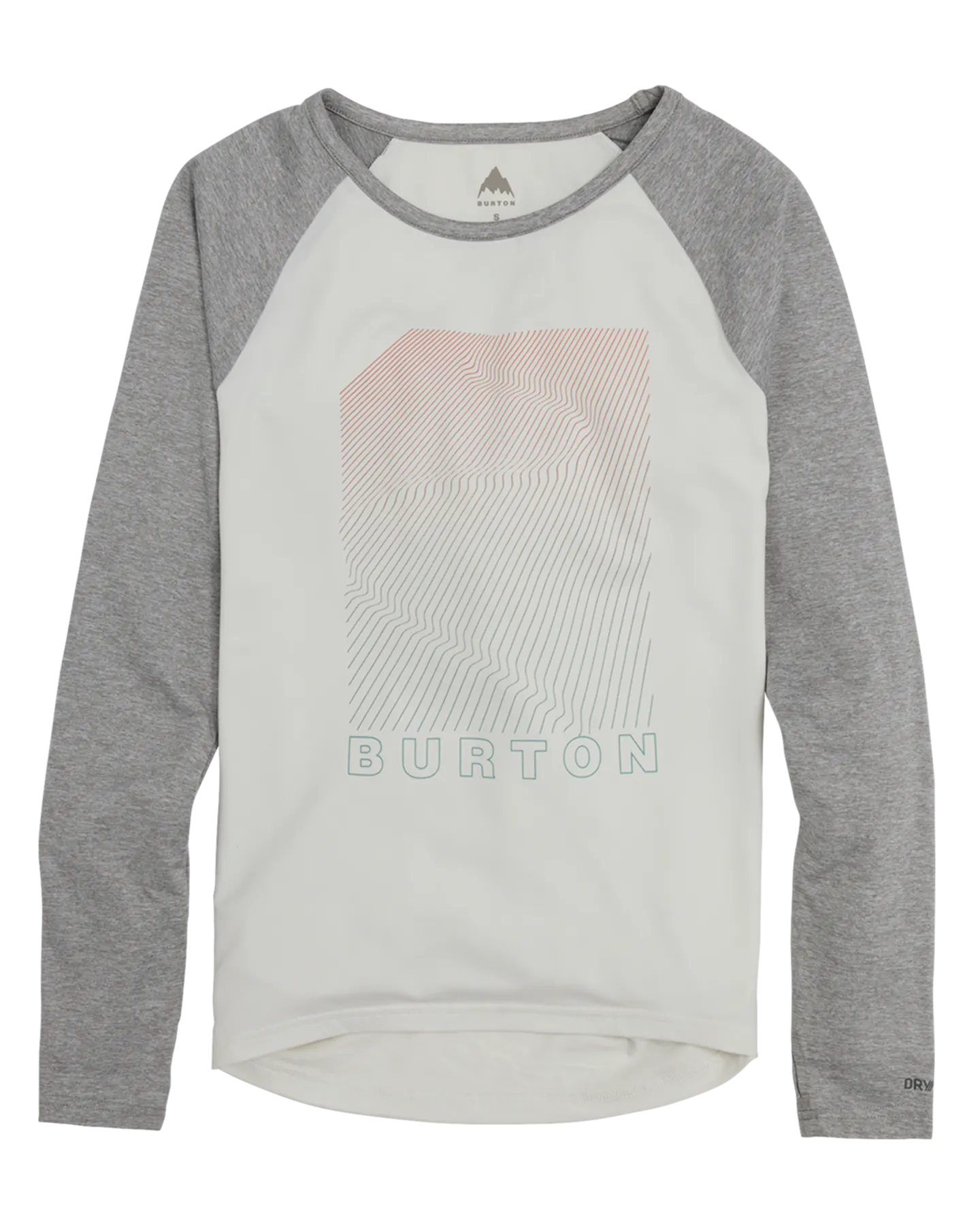 Burton Women's Burton Roadie Base Layer Tech T-Shirt - Stout White/Gray Heather