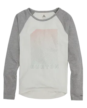 Burton Women's Burton Roadie Base Layer Tech T-Shirt - Stout White/Gray Heather