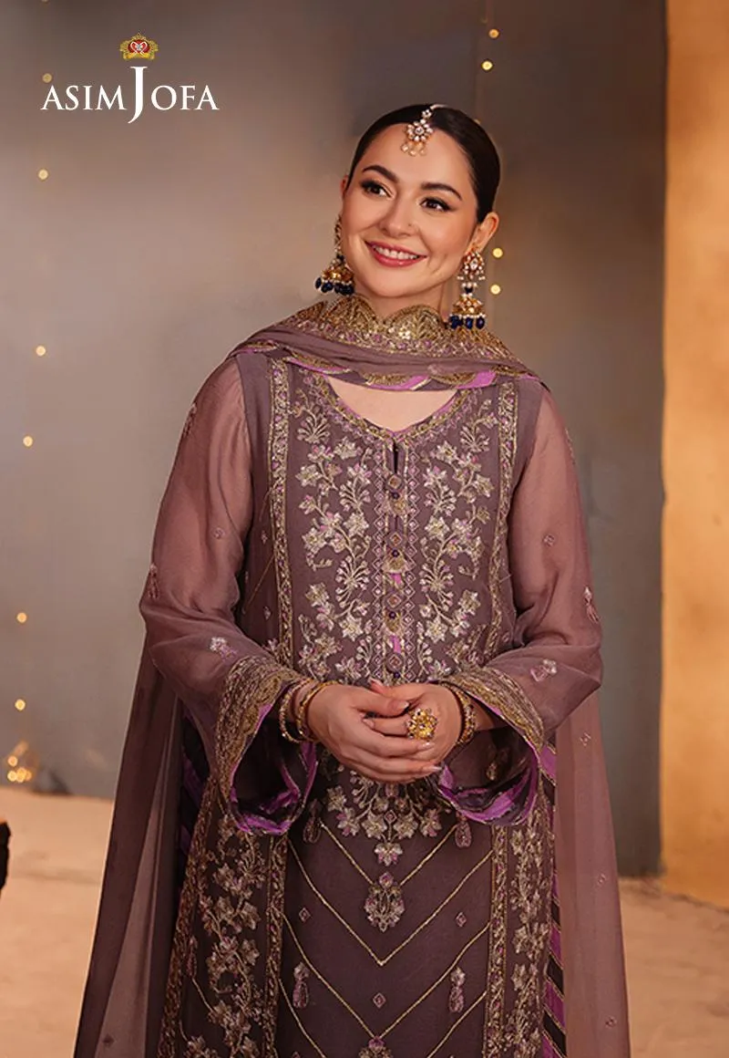 Chamkeeli by Asim Jofa Embroidered Chiffon Unstitched 3Pc Suit AJKK-29