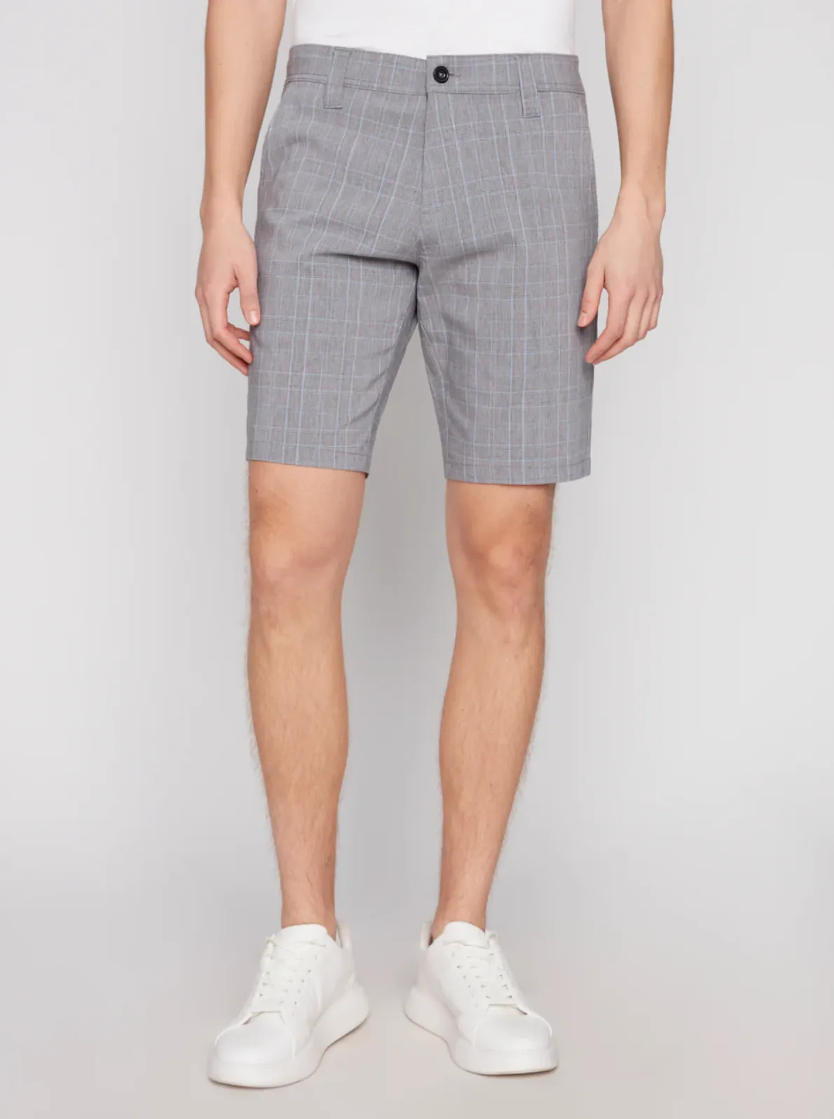 CHECKED CHINO SHORTS