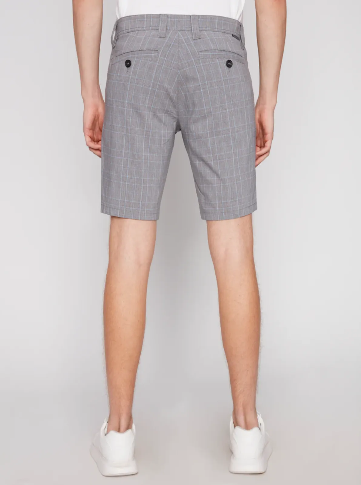 CHECKED CHINO SHORTS