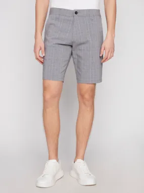 CHECKED CHINO SHORTS