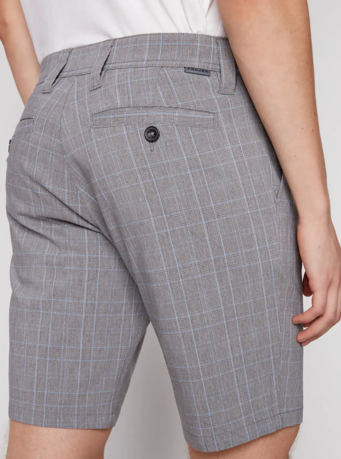 CHECKED CHINO SHORTS