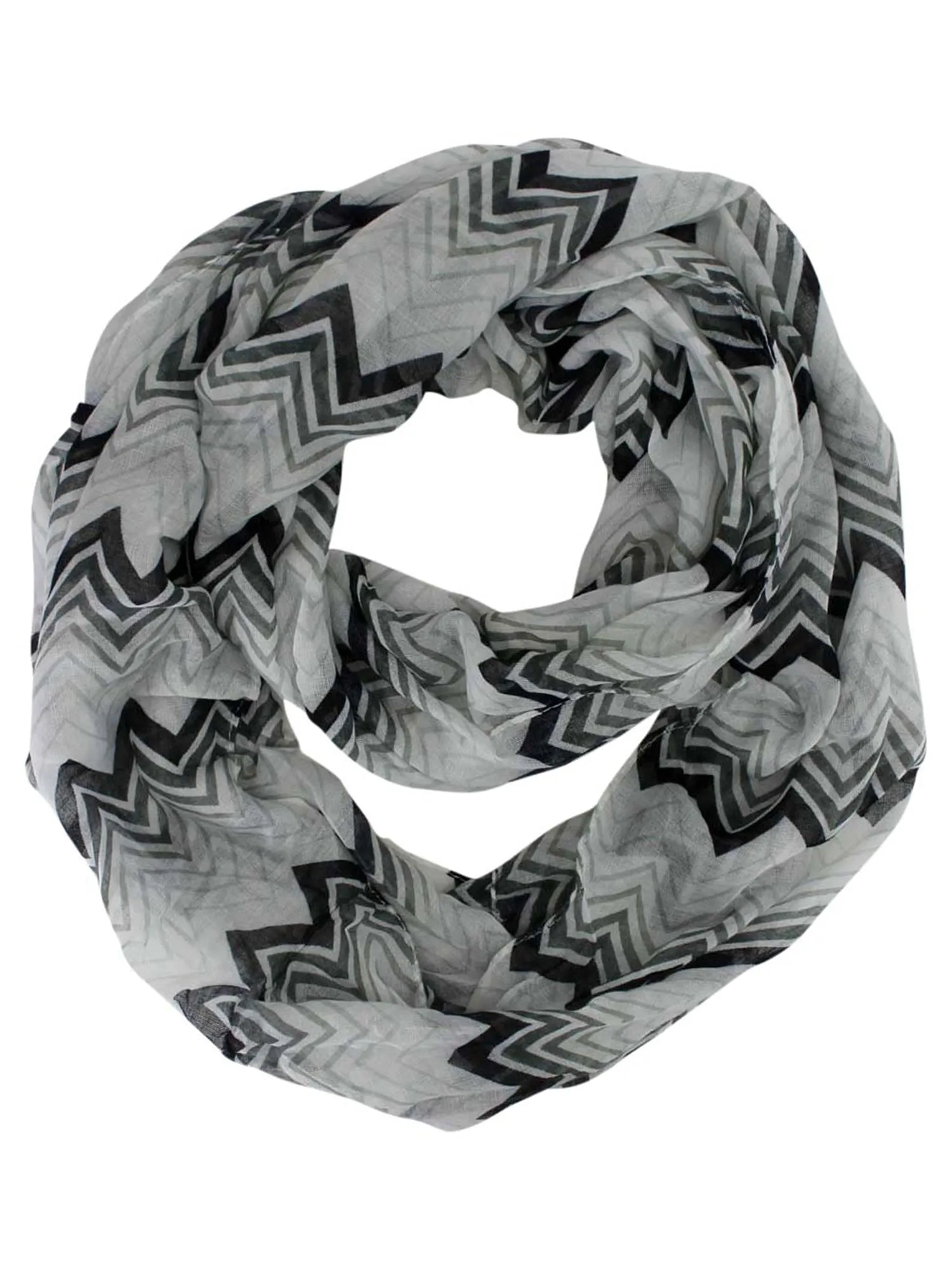 Chevron Pattern Infinity Scarf