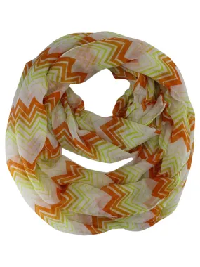 Chevron Pattern Infinity Scarf