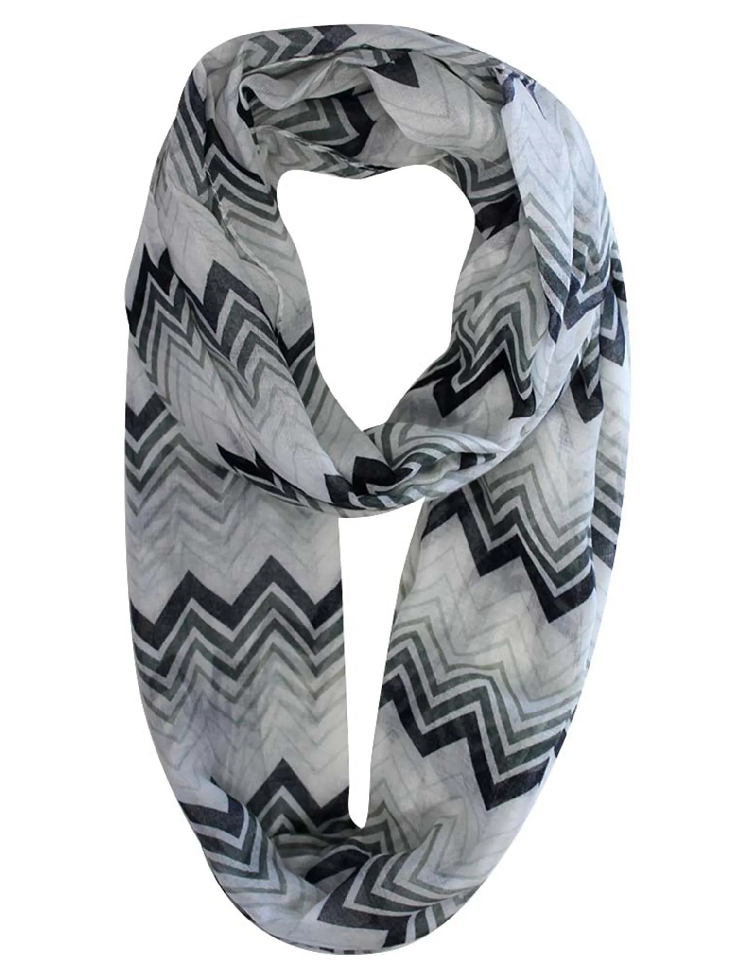 Chevron Pattern Infinity Scarf