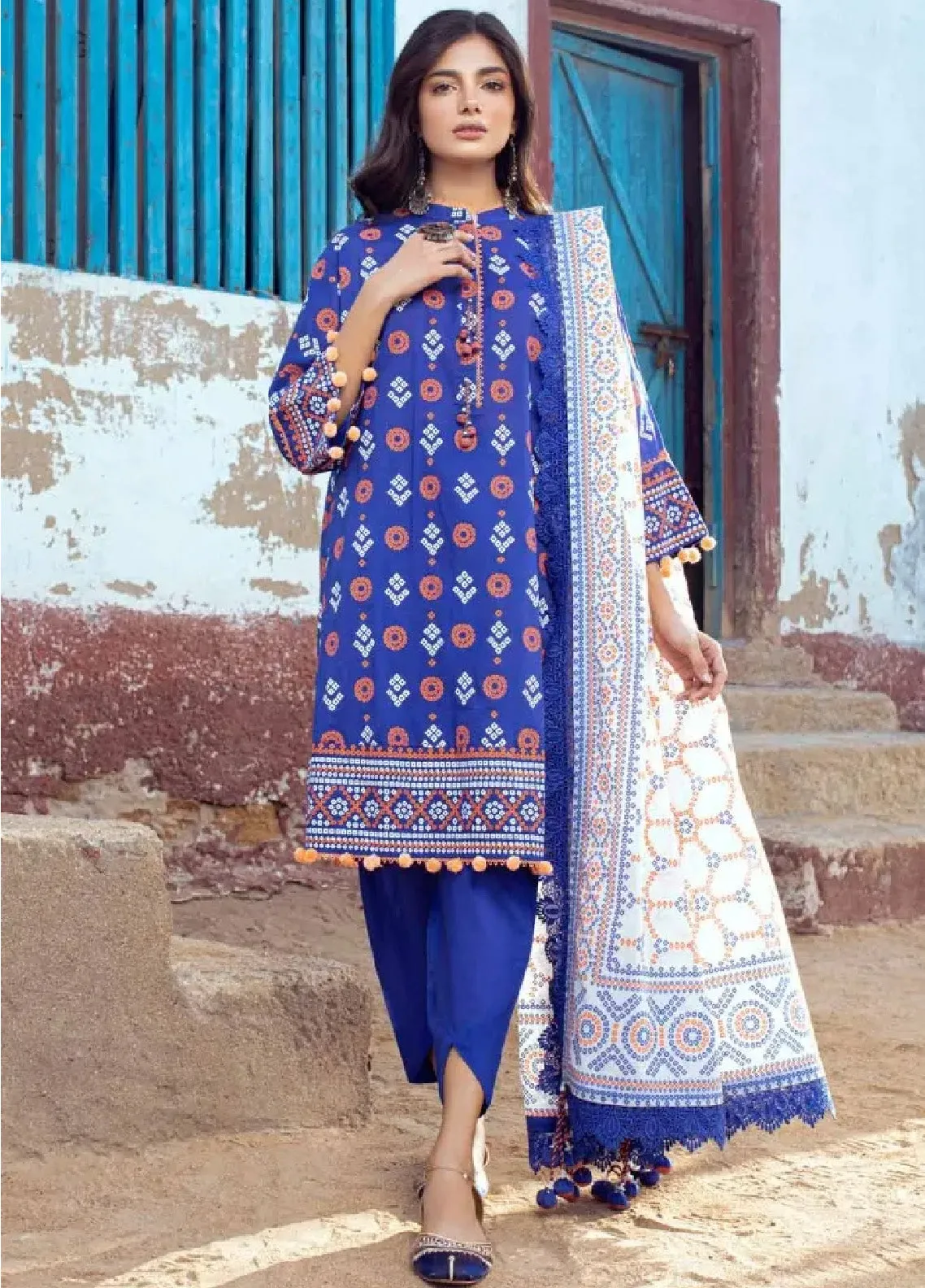 Chunri By Gul Ahmed Printed Lawn Unstitched 3 Piece Suit - GA24CL CL-42062 A