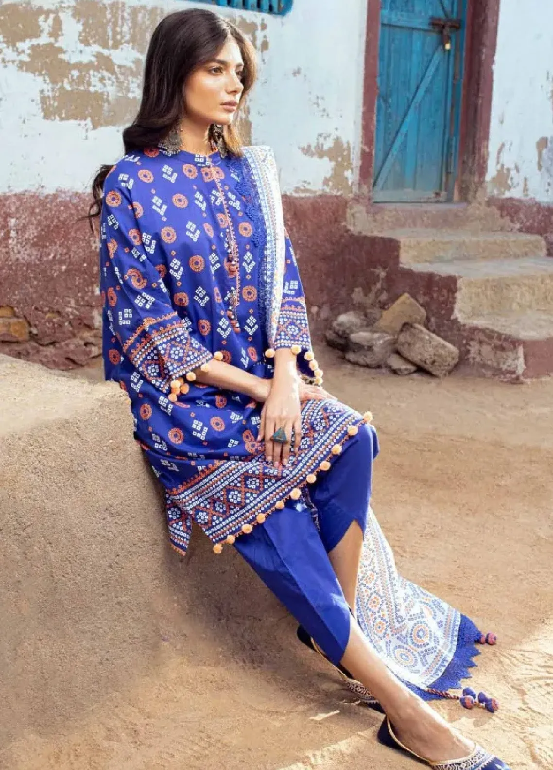 Chunri By Gul Ahmed Printed Lawn Unstitched 3 Piece Suit - GA24CL CL-42062 A