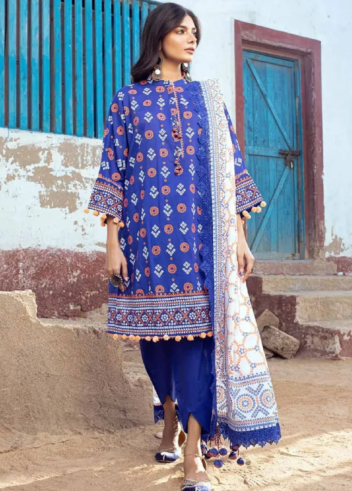 Chunri By Gul Ahmed Printed Lawn Unstitched 3 Piece Suit - GA24CL CL-42062 A