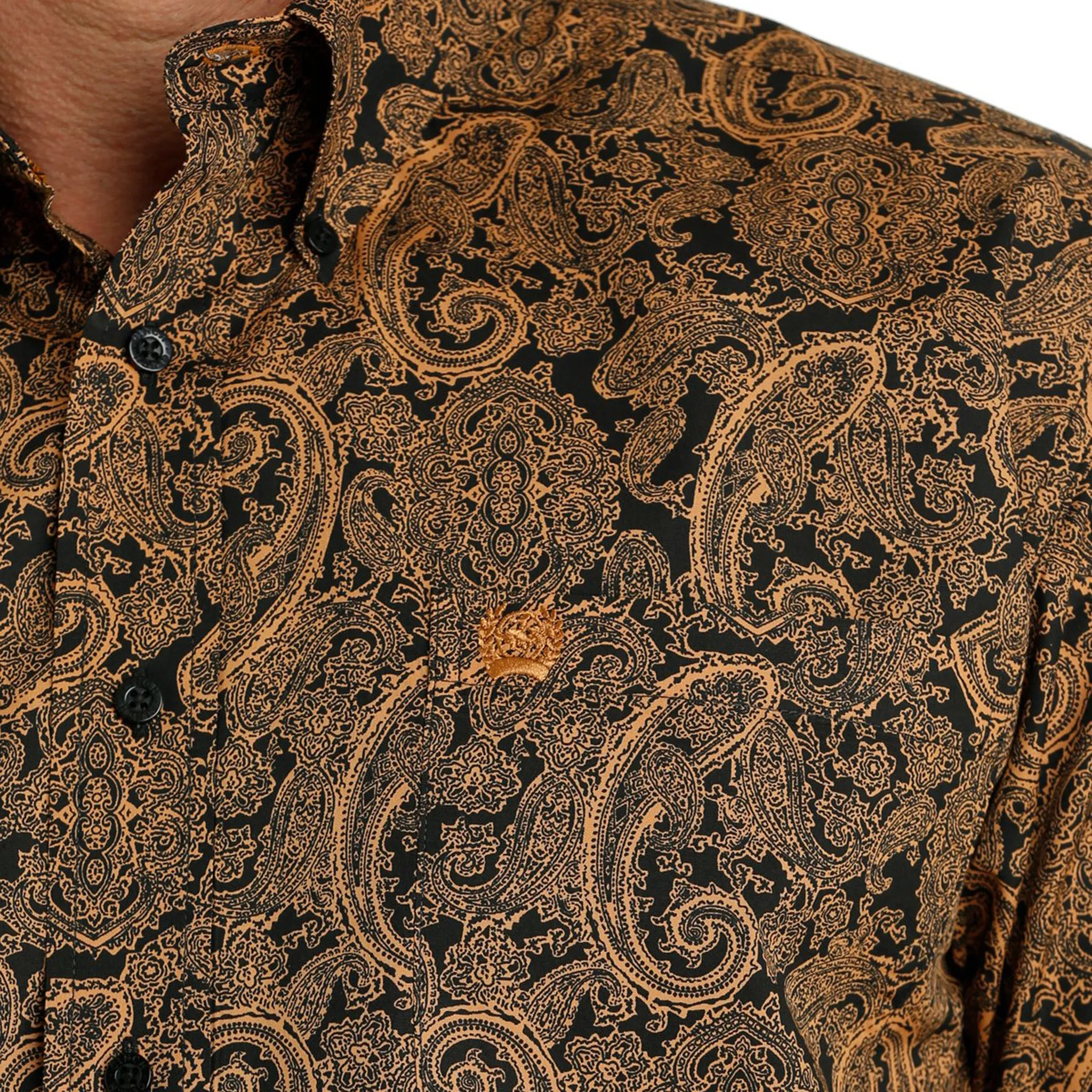 Cinch Men's Black & Gold Paisley Shirt