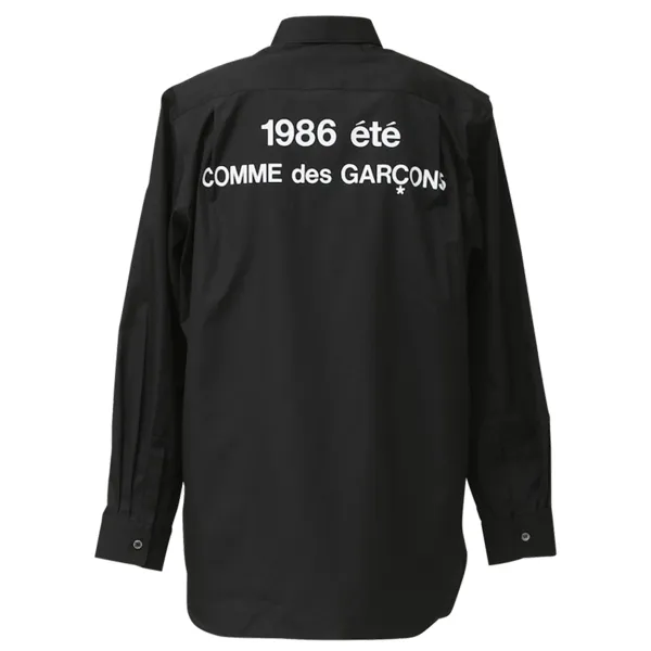 COMME des GARCONS  |Unisex Long Sleeves Plain Logo Designers Shirts