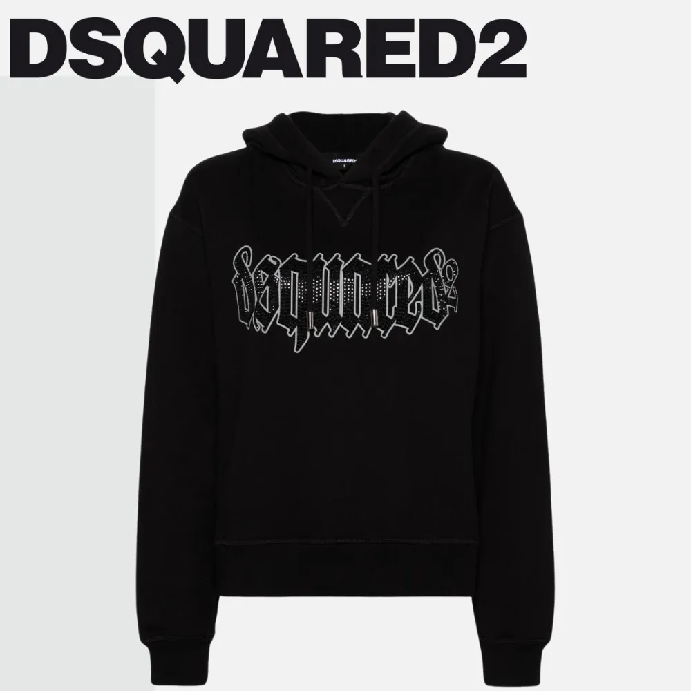 D SQUARED2  |Rib Street Style Long Sleeves Plain Cotton Logo