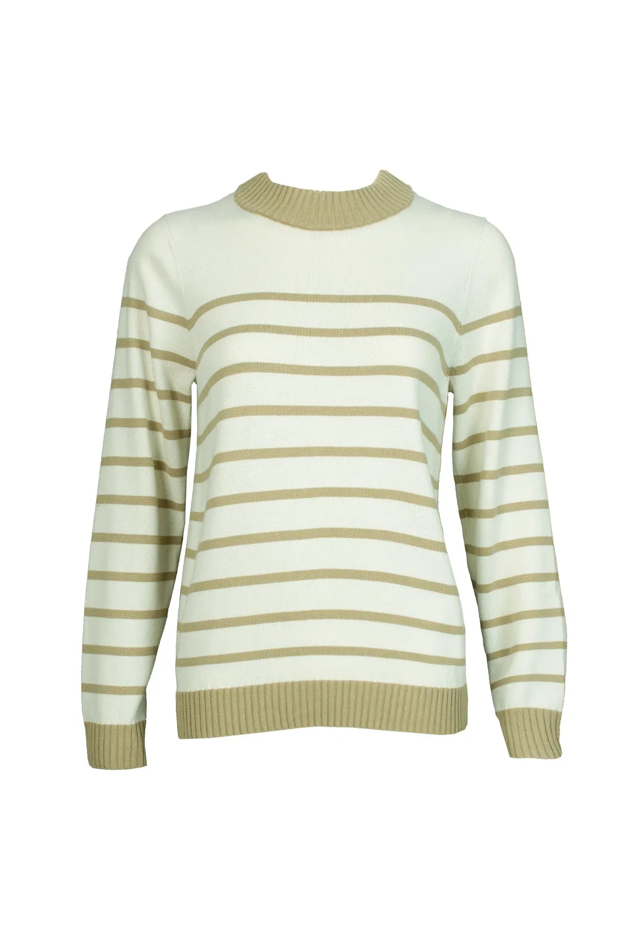 DAISY BY VOIR Striped Yarn Knit Top