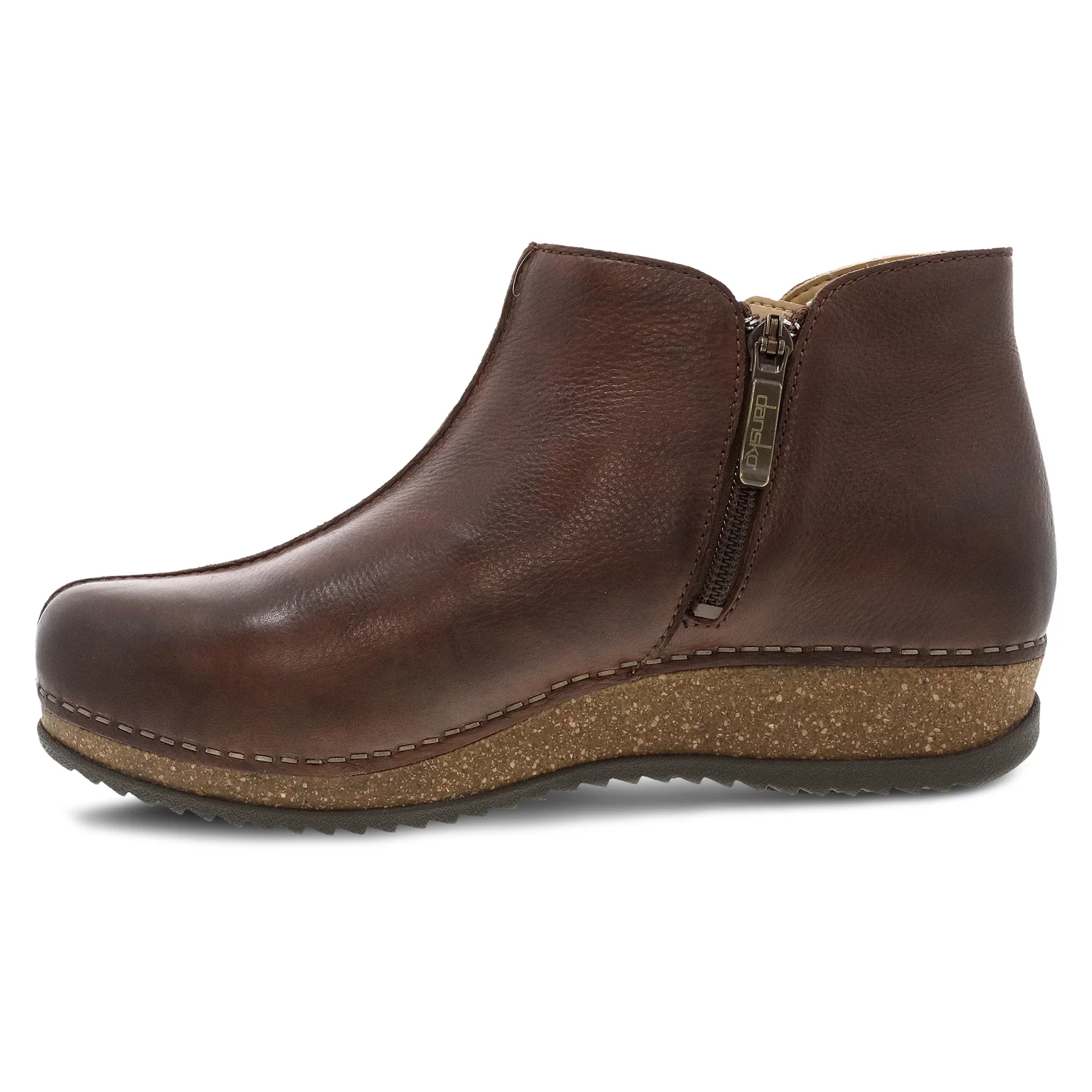 Dansko Women’s Makara Zip Up Boots-Brown