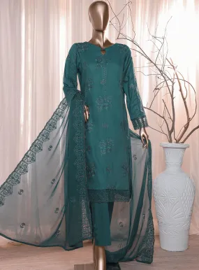 Dastan By HZ Textile Slub Embroidered Lawn 3 Piece Unstitched Suit HZ24DV2 D-4A