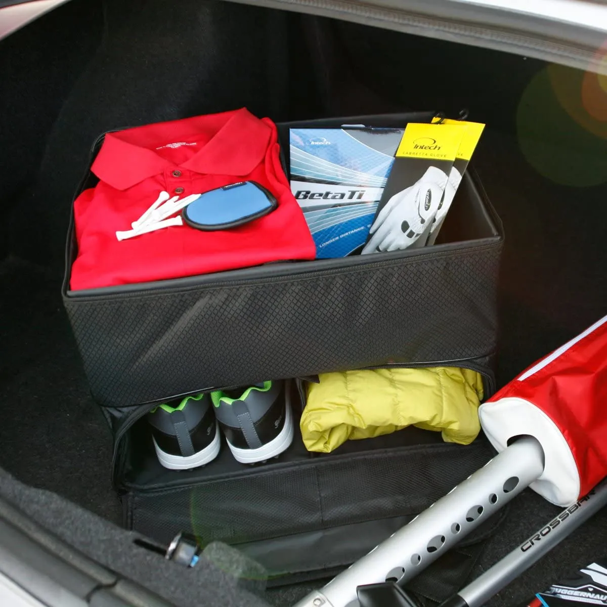 Double Decker Golf Trunk Organizer - Golf Storage Organizers ($69-89)