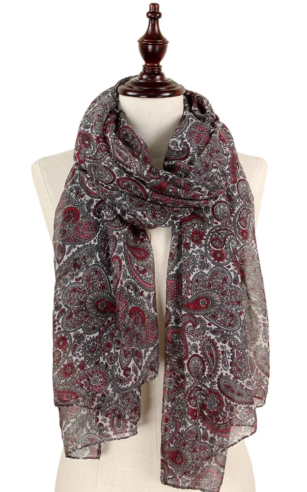 EAS9172 Paisley Print Oblong Scarf