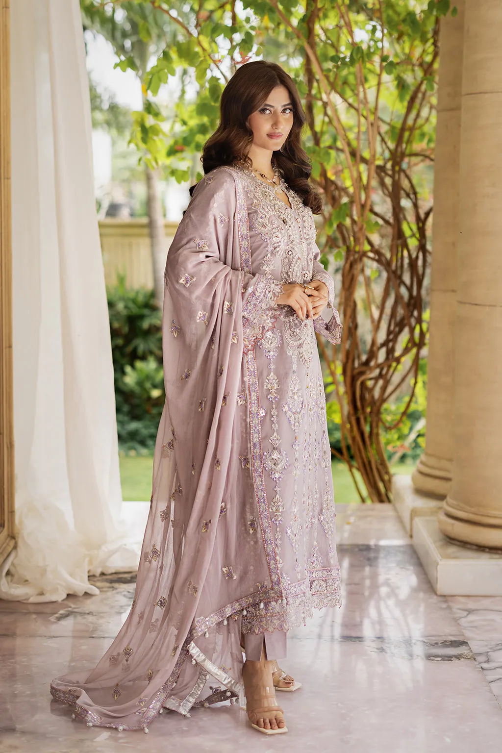 Emaan Adeel Ishq-e-Aatish Luxury Chiffon 3Pc Suit AT-01 GUL BANO