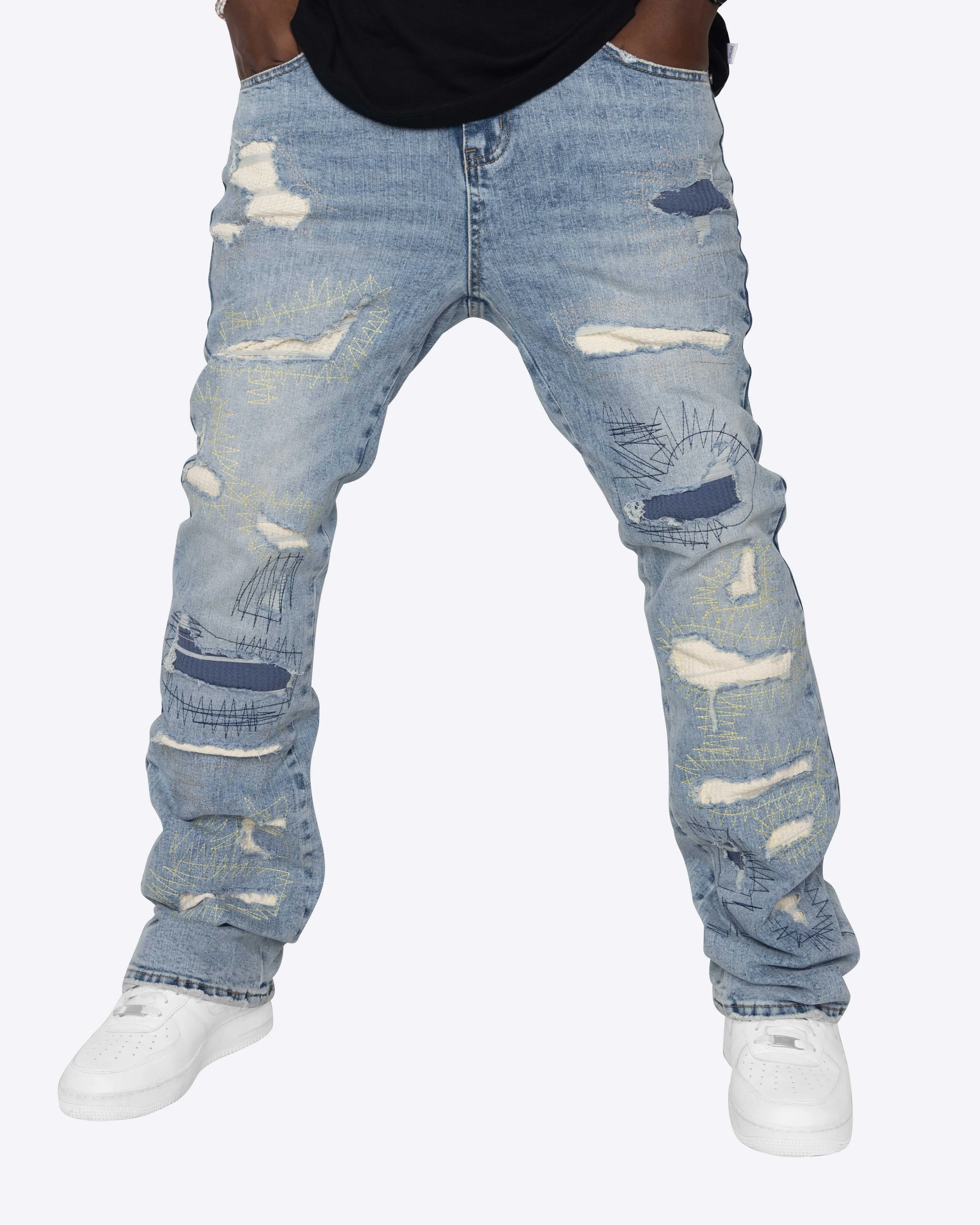 EPTM BUFFALO FLARE DENIM-DENIM BLUE